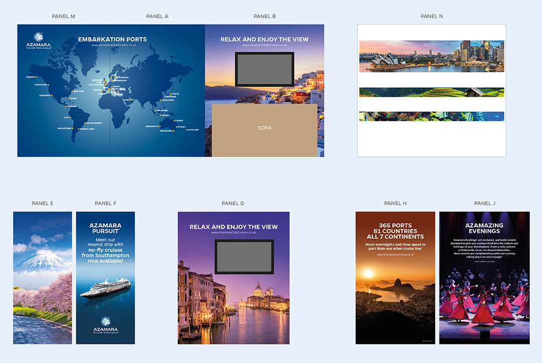 Azamara Exhibition Panels
