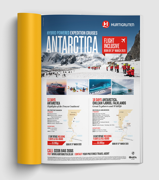 Hurtigruten Advert Design