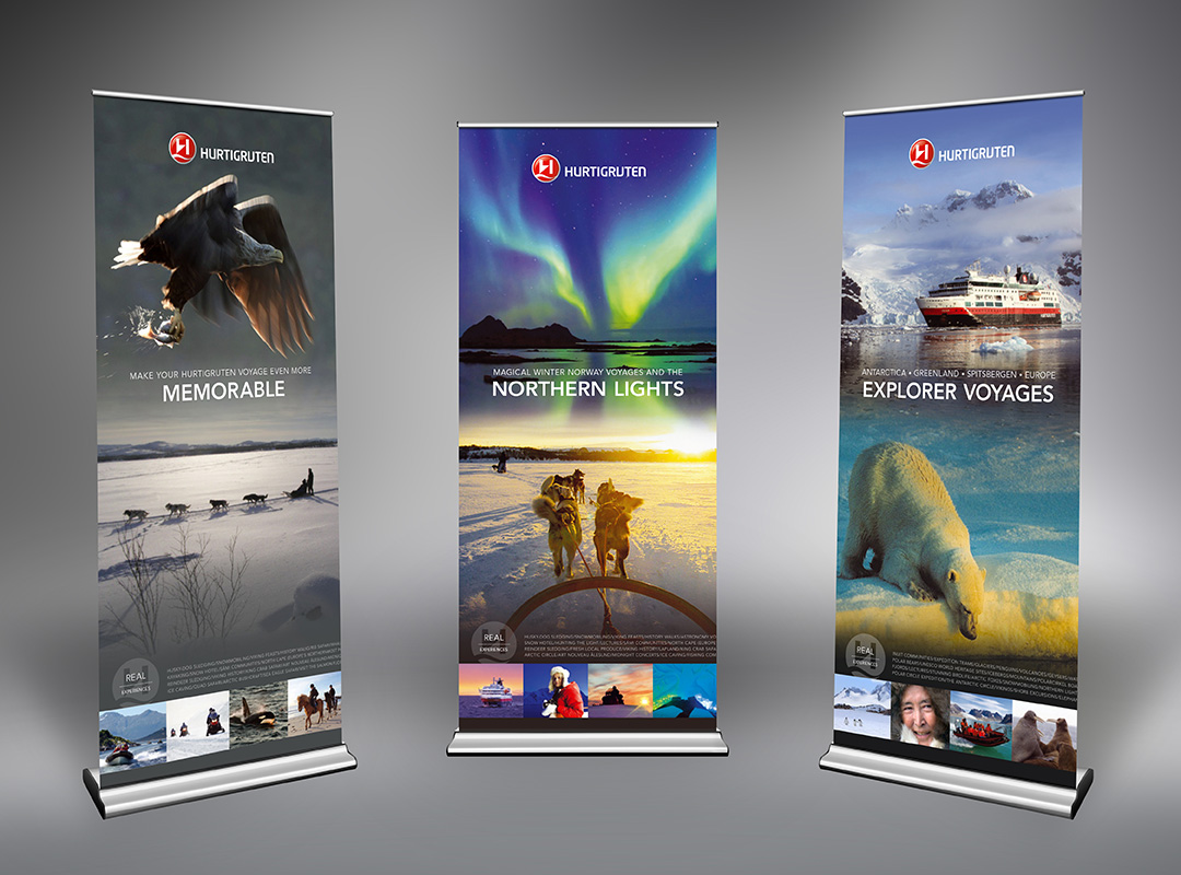 Hurtigruten Pop-Up Banners