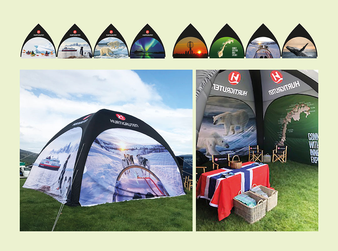 Hurtigruten Promotional Event Tent