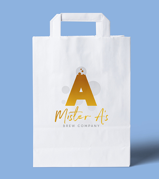 Mister A's Brew Company Paper Bag