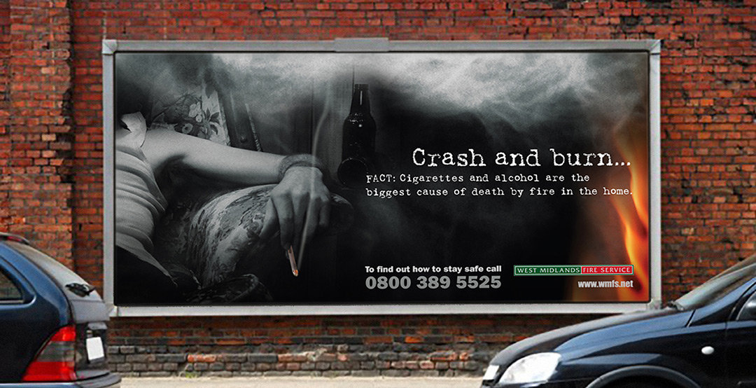West Midlands Fire Service Fire Safety Billboard