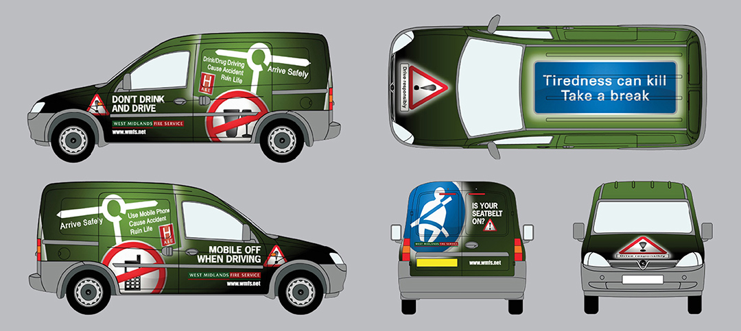 West Midlands Fire Service Vehicle Wraps Green
