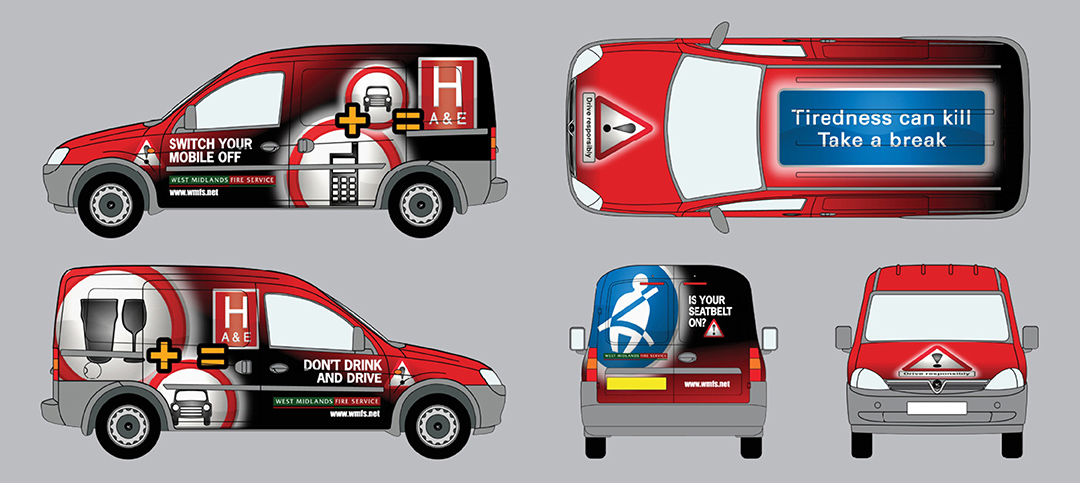 West Midlands Fire Service Vehicle Wraps Red